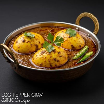 Egg Pepper Gravy [3 Eggs]